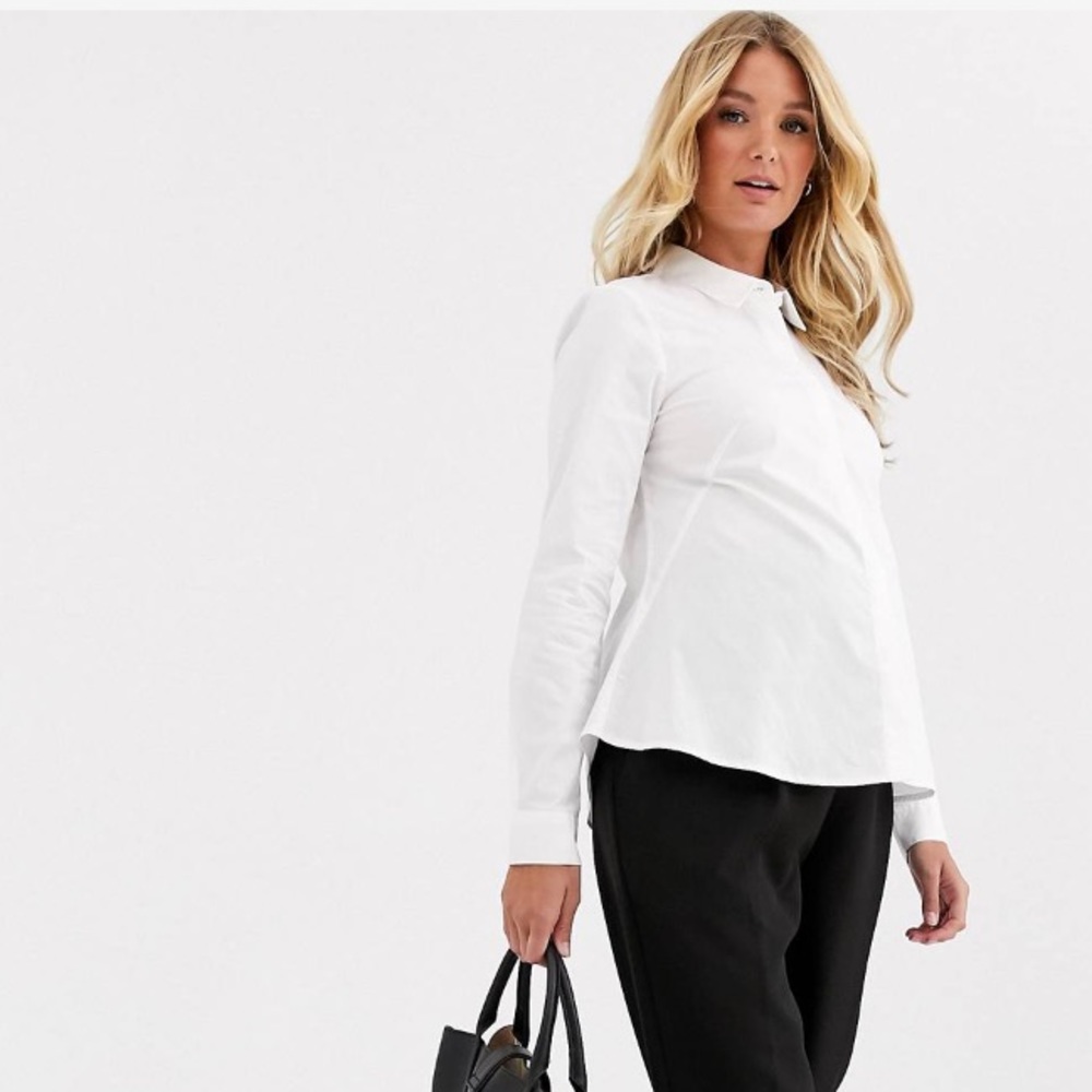 Never Worn ASOS Design Maternity White Button Down